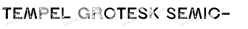 Tempel Grotesk SemiC字体转换